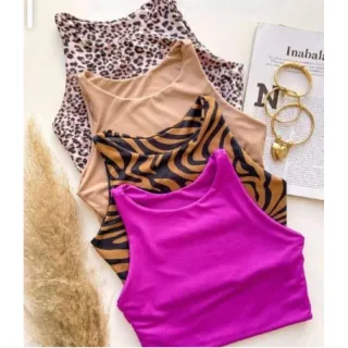 Cropped Feminino Sem Bojo em Suplex - Laranja