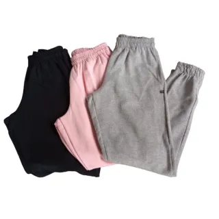 Super Confortável Calça Jogger Feminina em Moletom Grosso - Preto