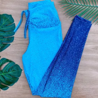 Legging Fitness Cintura Alta com Cordão - Ideal para Academia e Caminhada - Estampa 19