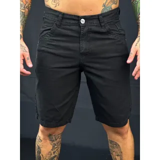 Bermuda de Algodão com Bolso Relógio - Conforto e Estilo - Chumbo