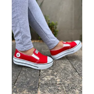 Lançamento feminino: Tênis Plataforma IAT All Star, moda atual - IAT PRETO