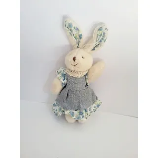 Pelúcia Coelha de Páscoa 17,5cm - Promoção Imperdível! - Verde poa branco