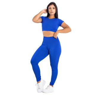Manga Calça Croped Conjunto Fitness Exercício Academia | 901.853 - Orquidea