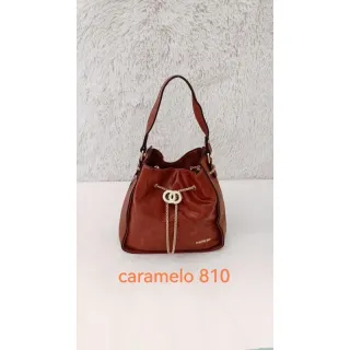 Bolsa com fecho de ziper e cordão de ferro, alça maior não vai - Vinho 21727