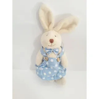 Pelúcia Coelha de Páscoa 17,5cm - Promoção Imperdível! - Verde poa branco