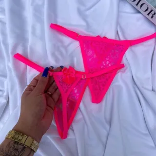 Anitta Kit 3 Tanguinhas Sexy Rendadas - Super Fio Dental Lação - Cores Sortidas