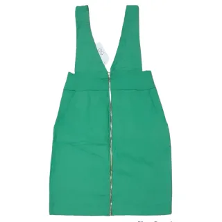 Moda Evangélica: Salopete Jardineira Feminina com Saia, Zíper e Bolso Funcional - Rose