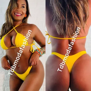 Conjunto fio dental biquíni Anita Luiza - blogueira - Fio dental vermelho