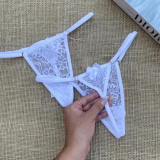 Anitta Kit 3 Tanguinhas Sexy Rendadas - Super Fio Dental Lação - Cores Sortidas