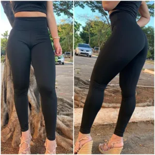 Calça Ciclista Suplex em Cores Preta, Cinza e Coloridas - Cós Alto