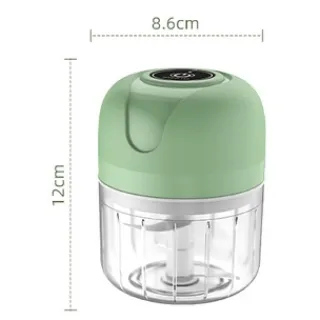 Recarregável USB Moedor Mini Processador Elétrico Vegetais Alho Fruta Amendoim 250ml - Único