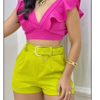 Cinto Feminino Com Short Social - Pink