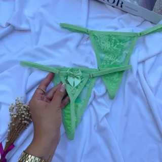 Anitta Kit 3 Tanguinhas Sexy Rendadas - Super Fio Dental Lação - Cores Sortidas