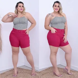Verão Alfaitaria Plus Size: Cinto Fivela Forrada que Modela o Corpo - Pink