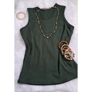 Malha Canelada Blusa Regata - Lilás