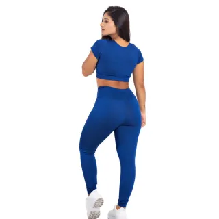 Manga Calça Croped Conjunto Fitness Exercício Academia | 901.853 - Orquidea