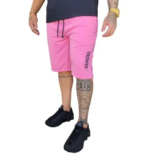 Treino Academia Kit 4 Bermudas Masculinas Elástico Amarração Moletinho Moletom - G