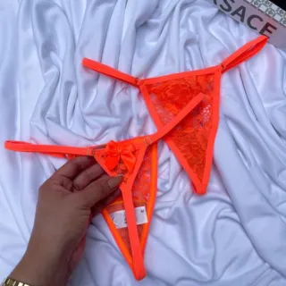 Anitta Kit 3 Tanguinhas Sexy Rendadas - Super Fio Dental Lação - Cores Sortidas