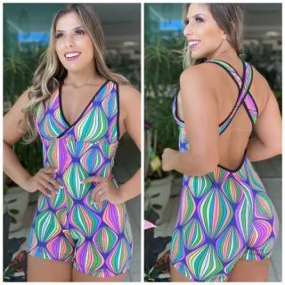 Suplex Bojo Treino Academia Feminino Macaquinho - Macaquinho Preto