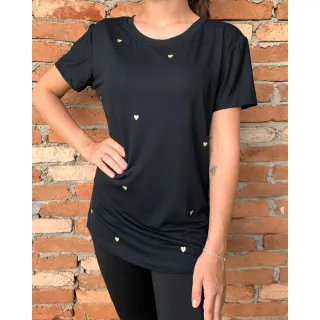 Tapa BumBum Compridas - Blusas T-shirts Legging Academia - Salmos 5 - Azul Marinho