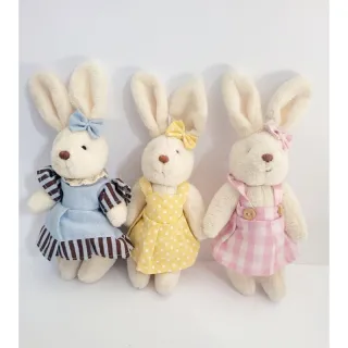 Pelúcia Coelha de Páscoa 17,5cm - Promoção Imperdível! - Verde poa branco