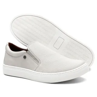 Connect Way Sapatênis Masculino Slip On - gelo