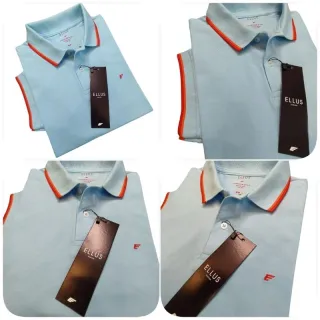 ELLUS Camisa Polo: Cores Variadas - Azul Marinho