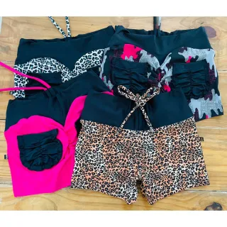 Bolsos Fitness Feminino Empina Bumbum Curto - Salmão