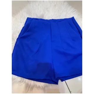 Short Zara Cintura Alta Alfaiataria - Vermelho