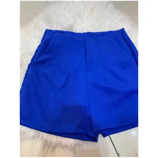 Short Zara Cintura Alta Alfaiataria - Vermelho