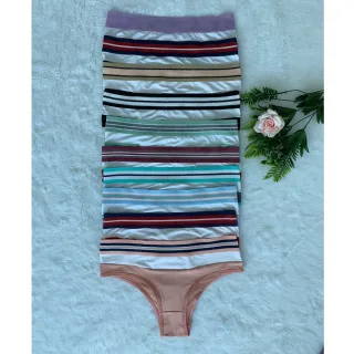 Conjunto de 5 Calcinhas Tanga Confortável Cintura Alta - GG 42/44