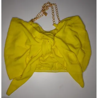 Blusa Cropped com corrente - Promoção diversas cores - Rose cetim1