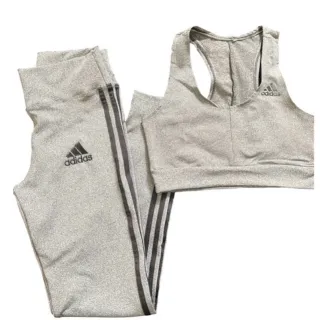 Top Suplex Academia e Conjunto Calça Legging com 3 listras - Verde