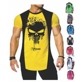 Camiseta Manga Curta Esportiva - Academia, Lazer, Corrida de Rua, Musculação - Branco