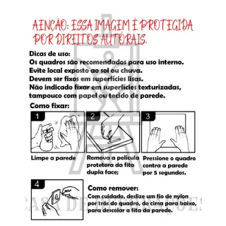 Arte Abstrata Colorida Placa Decorativa Frase Proibido Tocar Nos Livros - Único