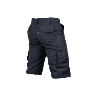 Bermuda Adventure Secagem Rápida Poly Rip Stop Tática Cargo - Preta