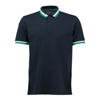 Pool Azul Marinho Camisa Polo Masculina Básica Manga Curta Malha Piquet - P