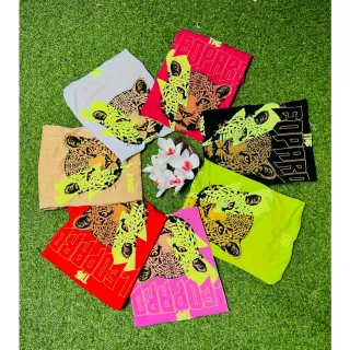 Baby Look Feminina Leopardo Confortável - Blusa T-Shirt Viscolycra - Único