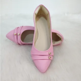 Promoção Sapatilha Feminina Elegante do 34 ao 39 - ROSA BICO ROSA VERNIZ SPIKE