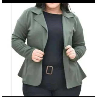Casaco feminino plus size blazer G3 G2 G1 GG M - Militar