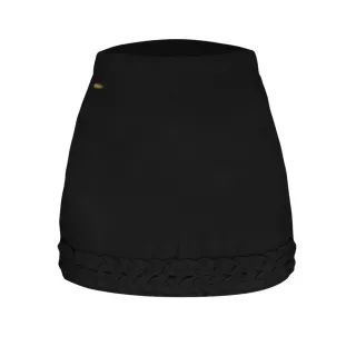 Moda Verão Saia Bengaline Curta Tendência - Caramelo