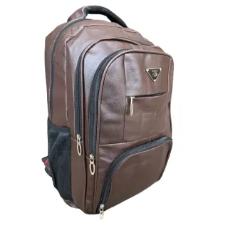 Mochila Grande Reforçada de Couro Preta - Feminina Masculina - Couro Azul