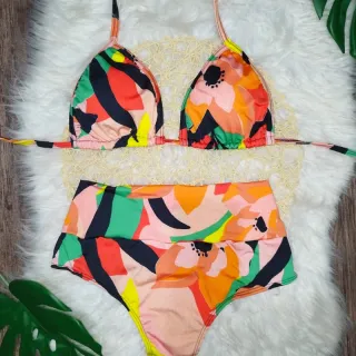 Plus Size GG Biquini Cortininha semi fio (46 ao 50) - Estampa 2