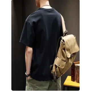 Camiseta Masculina Peruana Básica Original - Marca 100% Algodão - Preto