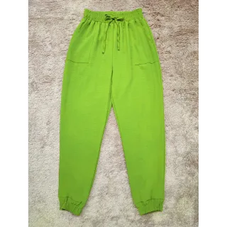Calça Feminina Jogger Elástico na Cintura e Pé 5005 - Verde