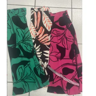 Estampa Floral Saia Longa Envelope Feminina com Fenda, Amarração Natal e Ano Novo - Preto