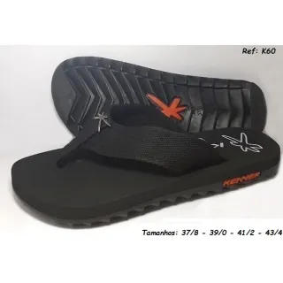Amortecedor Salto Chinelo Masculino - Fotos Reais 100% - Preto/Vinho K52