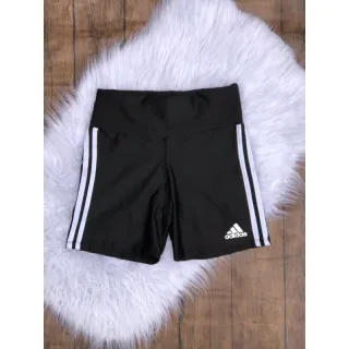 Academia Retro Feminino - Short 3 stripes Esporte - Preto