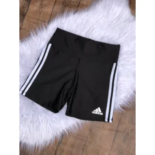 Academia Retro Feminino - Short 3 stripes Esporte - Preto
