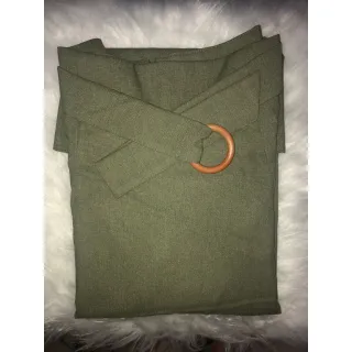 Bolsos Longuete Saia Linho Tecido em com - Vermelho